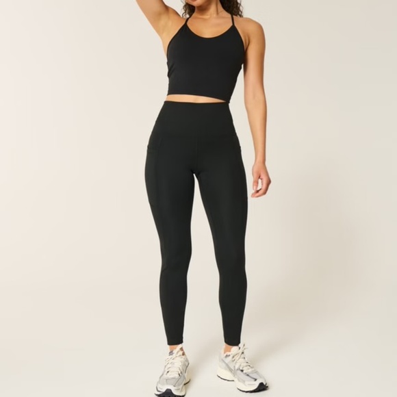 Gilly Hicks Pants - Hollister Gilly Hicks Black High Waist Pocket Leggings | Medium